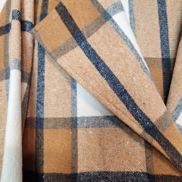 Cavalini Los Angeles OUTERWEAR One Button Jacket Pockets Brown Women's Size M - Picture 3 of 16